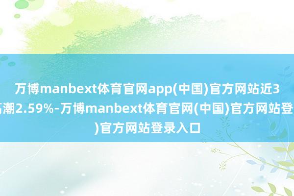 万博manbext体育官网app(中国)官方网站近3个月高潮2.59%-万博manbext体育官网(中国)官方网站登录入口