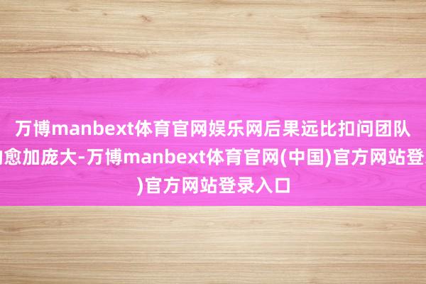 万博manbext体育官网娱乐网后果远比扣问团队猜测的愈加庞大-万博manbext体育官网(中国)官方网站登录入口