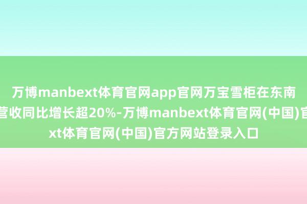 万博manbext体育官网app官网万宝雪柜在东南亚、非洲市集的营收同比增长超20%-万博manbext体育官网(中国)官方网站登录入口